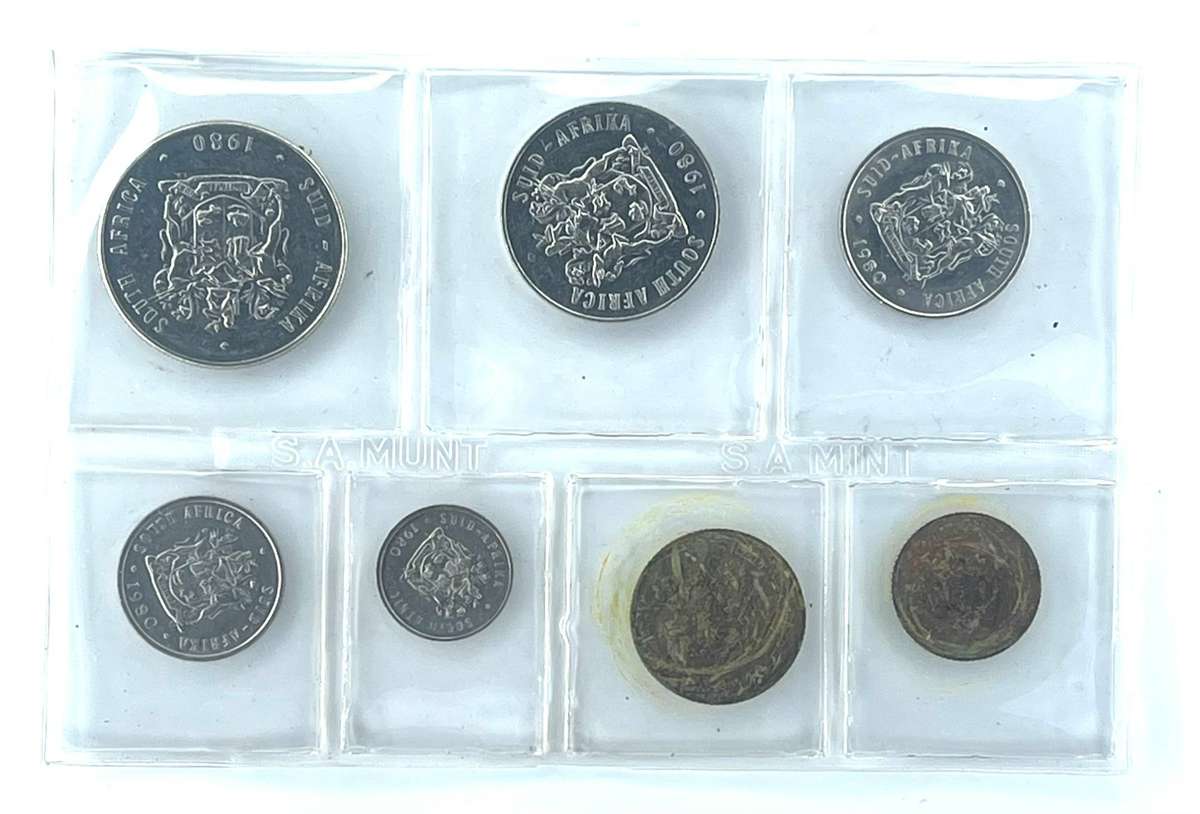1980 South Africa (UNC) Uncirculated Mint Pack Set * **Mintage ONLY 20,000**