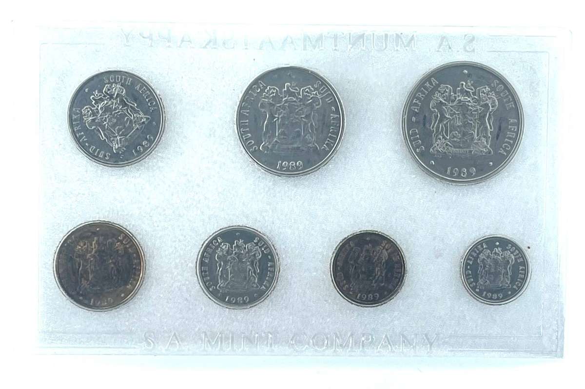1989 South Africa (UNC) Uncirculated Mint Pack Set * **Mintage ONLY 13,150**