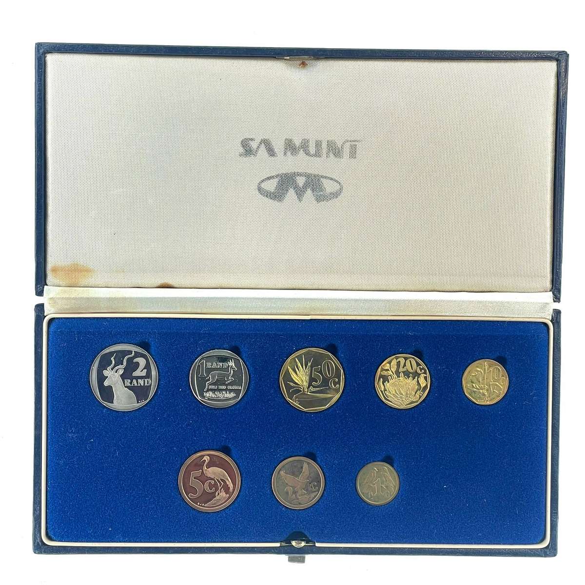 1991 South Africa Proof Coin Set in original mint box **Mintage ONLY 11800**