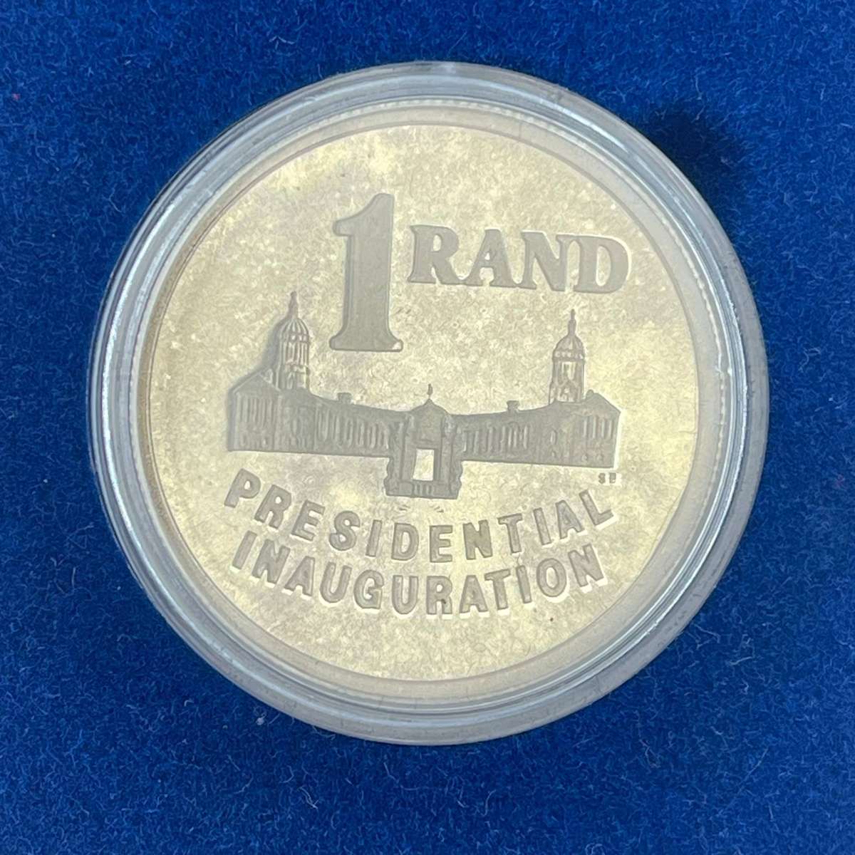 1994 Presidential Inauguration Silver R1 in SA mint box * ***Mintage ONLY 6,269**