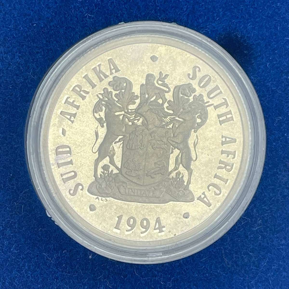 1994 Presidential Inauguration Silver R1 in SA mint box * ***Mintage ONLY 6,269**