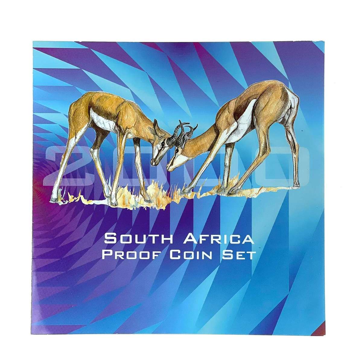 2000 South Africa Proof Coin Set in original mint box **Mintage ONLY 3703**