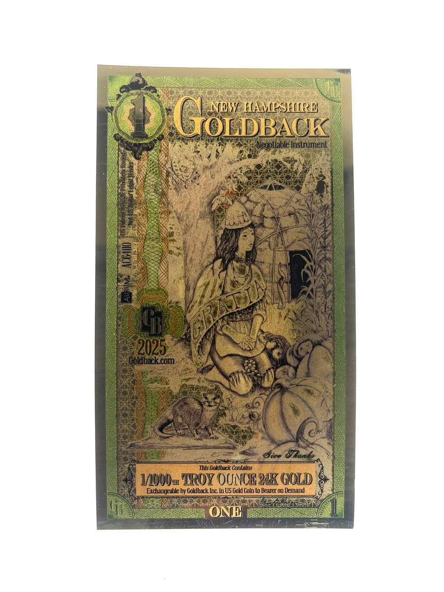 1 Goldback - New Hampshire