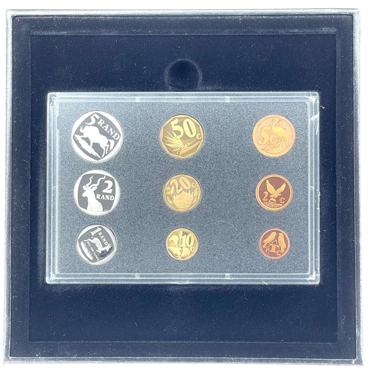 1996 South Africa Proof Coin Set in original mint box **Mintage ONLY 4837**