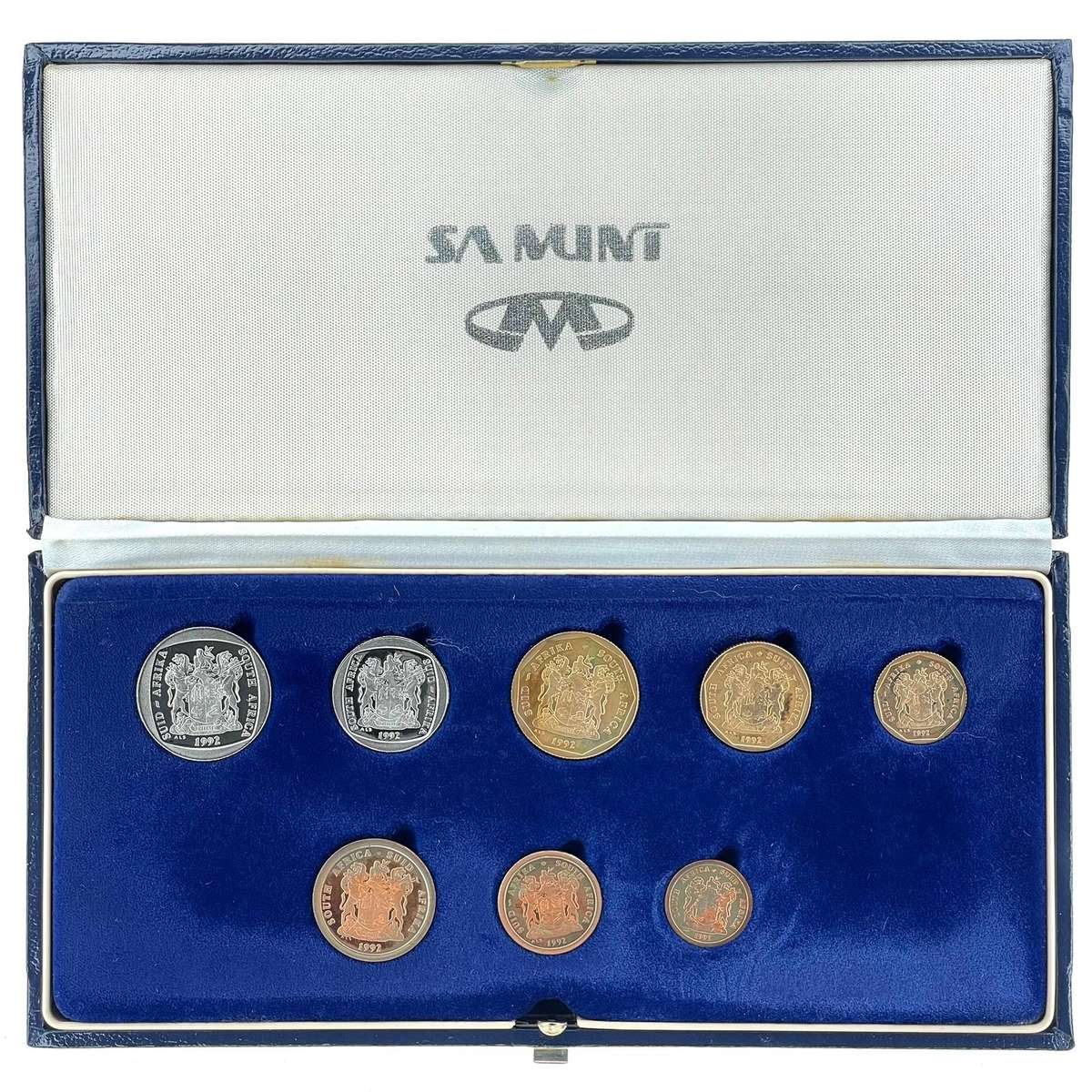 1992 South Africa Proof Coin Set in original mint box **Mintage ONLY 10263**