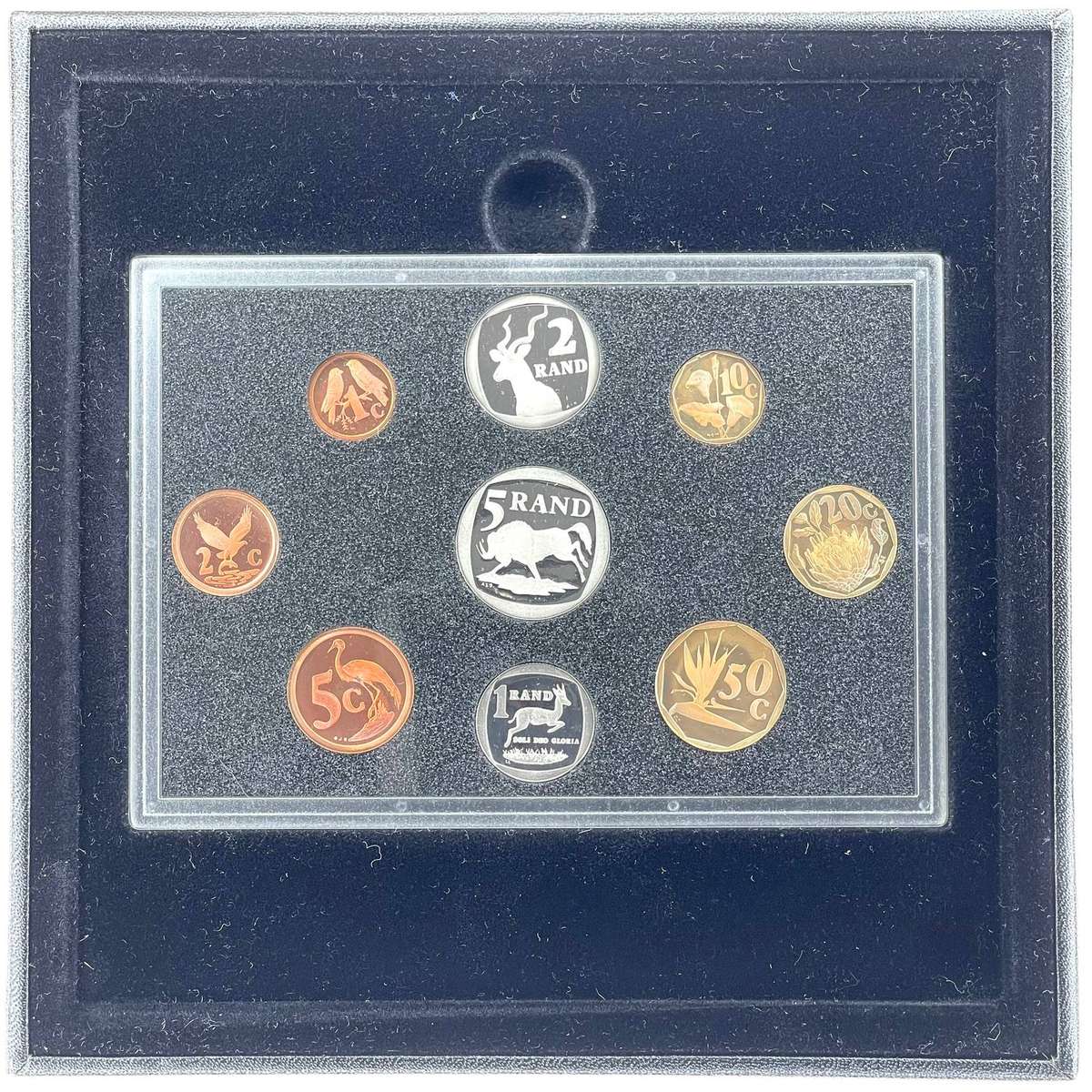 1995 South Africa Fish Eagle Proof Coin Set in original mint box **Mintage ONLY 5816**