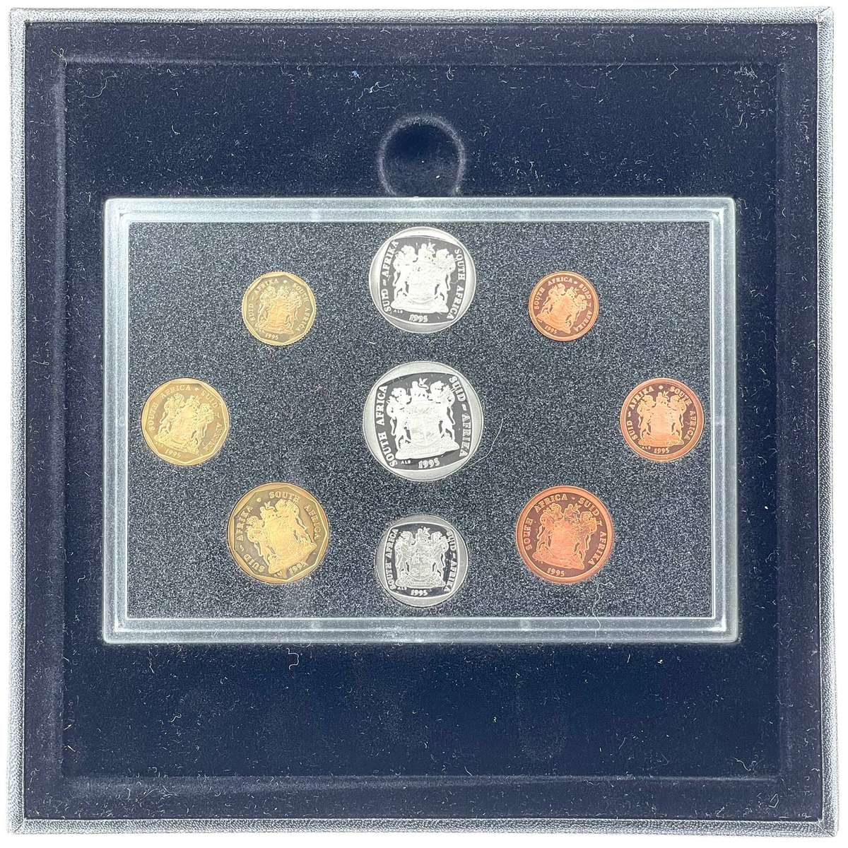 1995 South Africa Fish Eagle Proof Coin Set in original mint box **Mintage ONLY 5816**