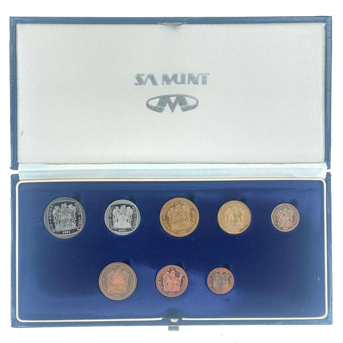 1992 South Africa Proof Coin Set in original mint box **Mintage ONLY 10263**