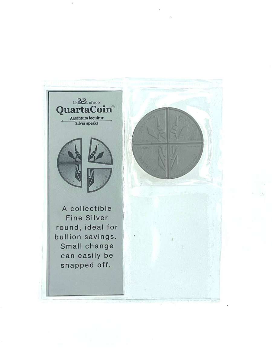 1oz Fine Silver QuartaCoin