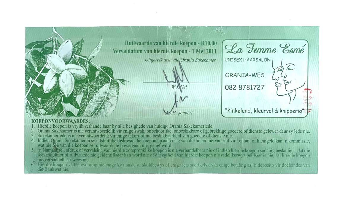 Orania 10 Ora Note