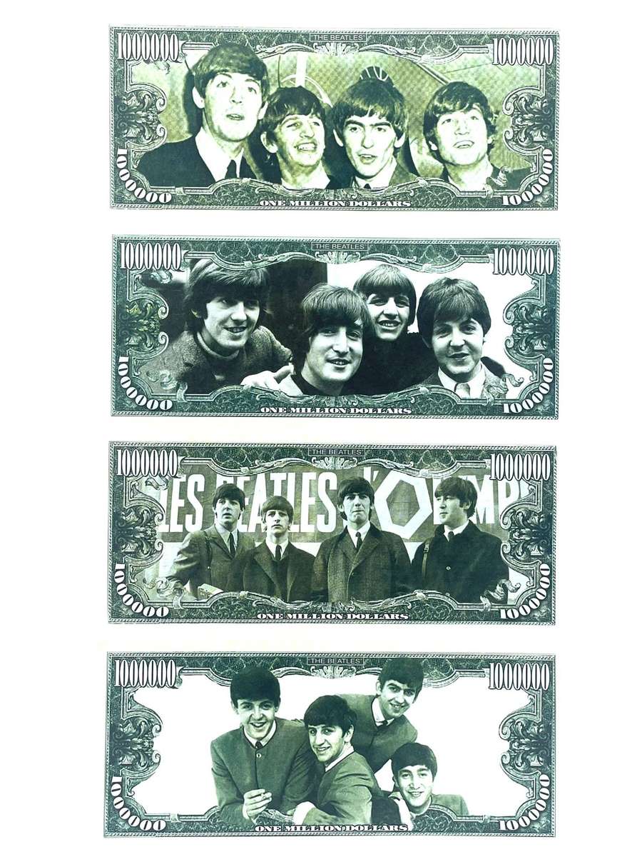 Legendary Beatles Novelty notes (Set of x4 Notes)