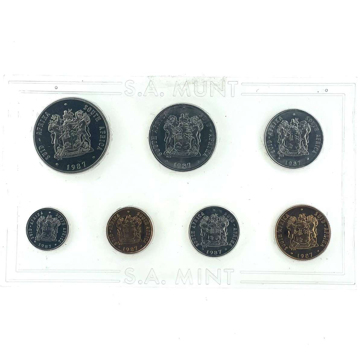 1987 South Africa (UNC) Uncirculated Mint Pack Set * **Mintage ONLY 7,642**