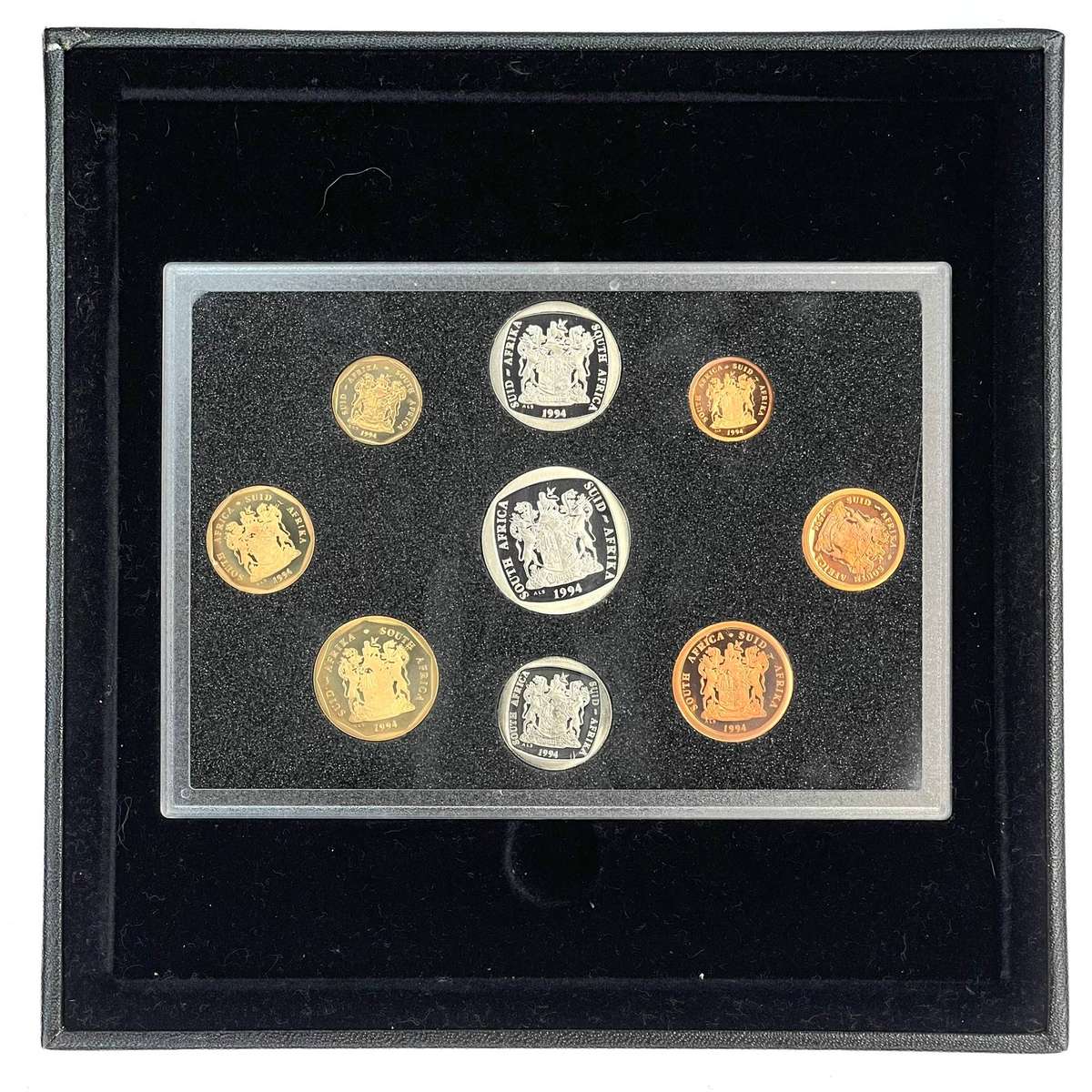 1994 South Africa Proof Coin Set in original mint box **Mintage ONLY 5804*