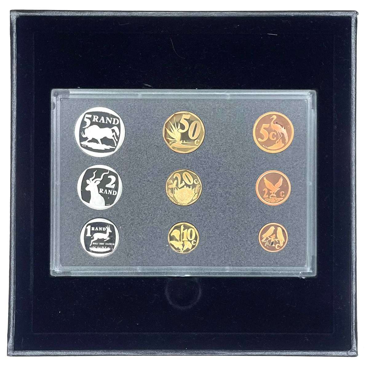 1996 South Africa Proof Coin Set in original mint box **Mintage ONLY 4837**