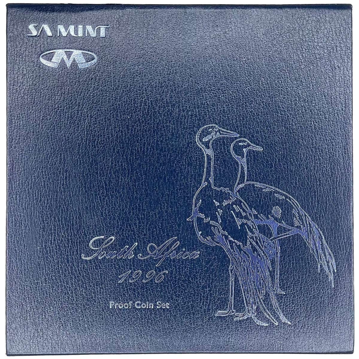 1996 South Africa Proof Coin Set in original mint box **Mintage ONLY 4837**