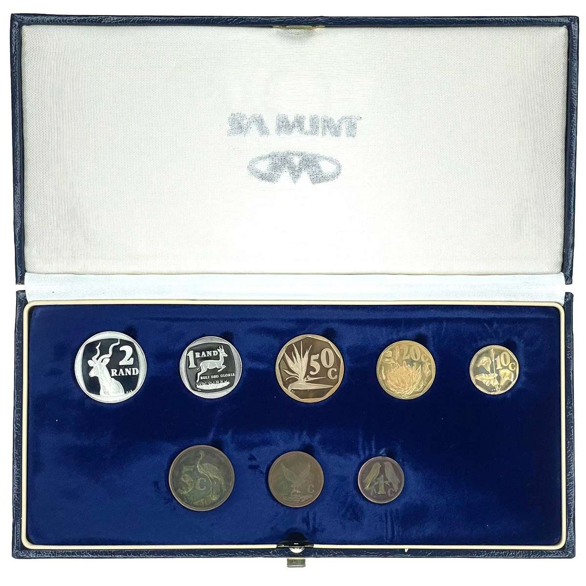 1992 South Africa Proof Coin Set in original mint box **Mintage ONLY 10263**