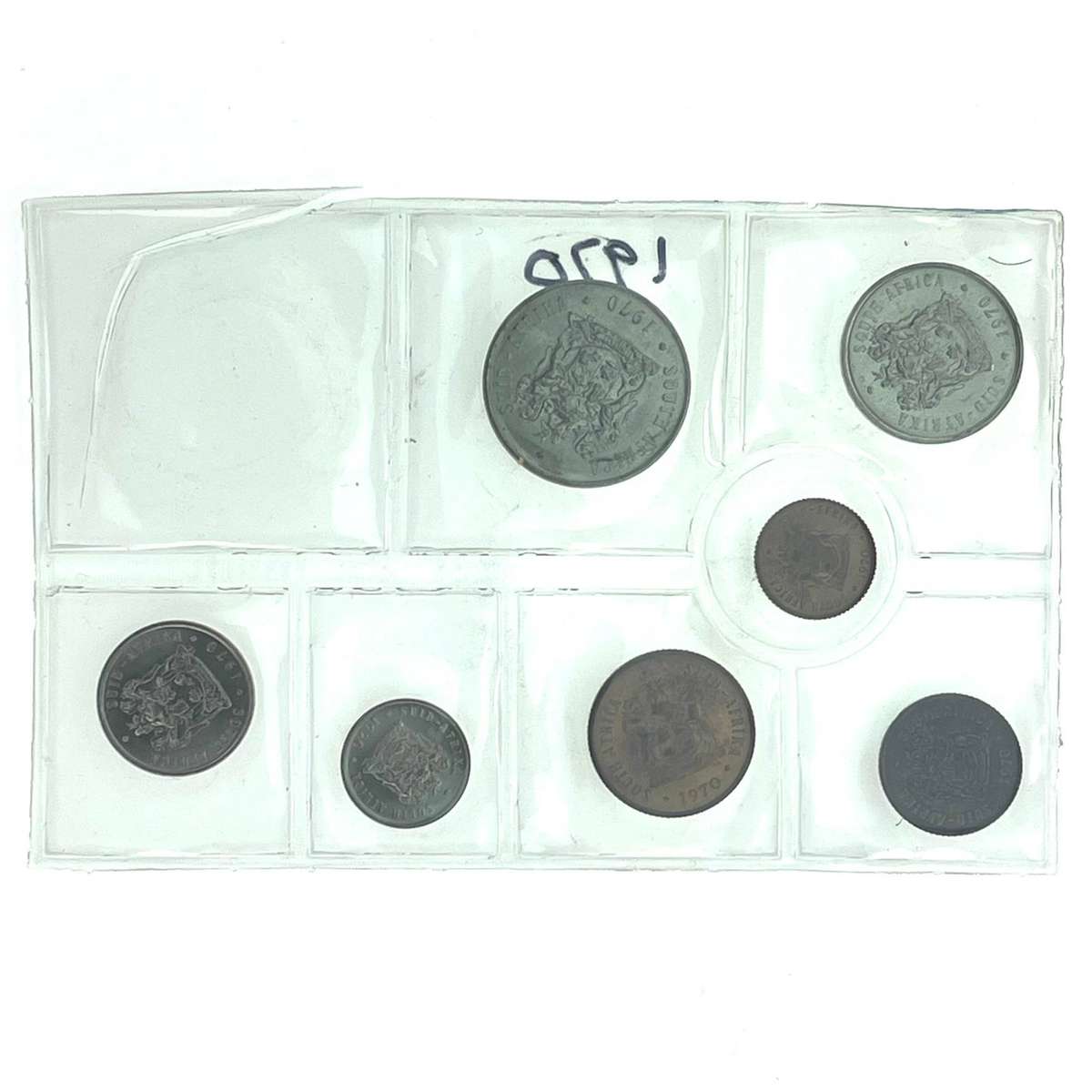1970 South Africa (UNC) Uncirculated Mint Pack Set (No Silver R1)* **Mintage ONLY 20,000**