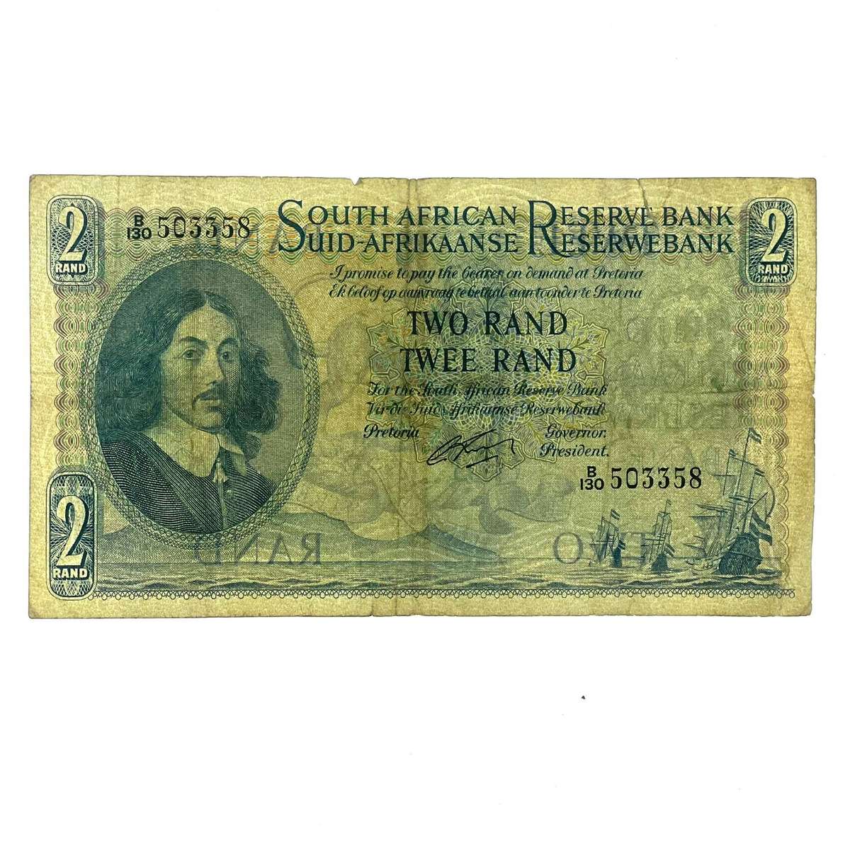 South African AUNC M.H. de Kock R2 Banknote