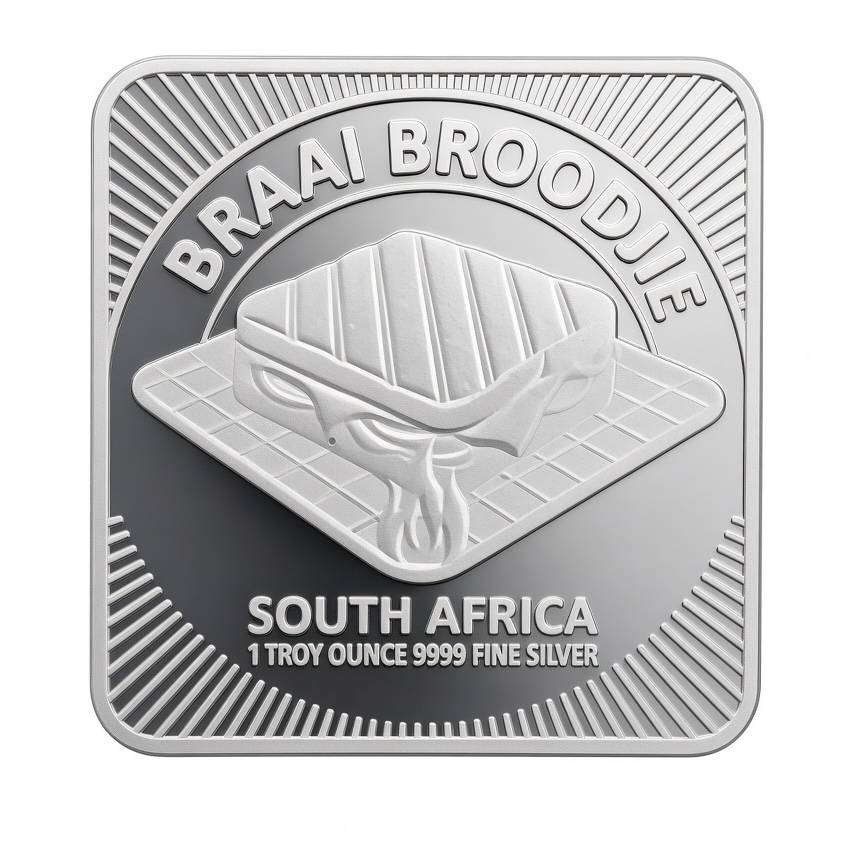 2026 1 Oz Silver Braai Broedjie (9999 Fine Silver) Get it While It's Hot!