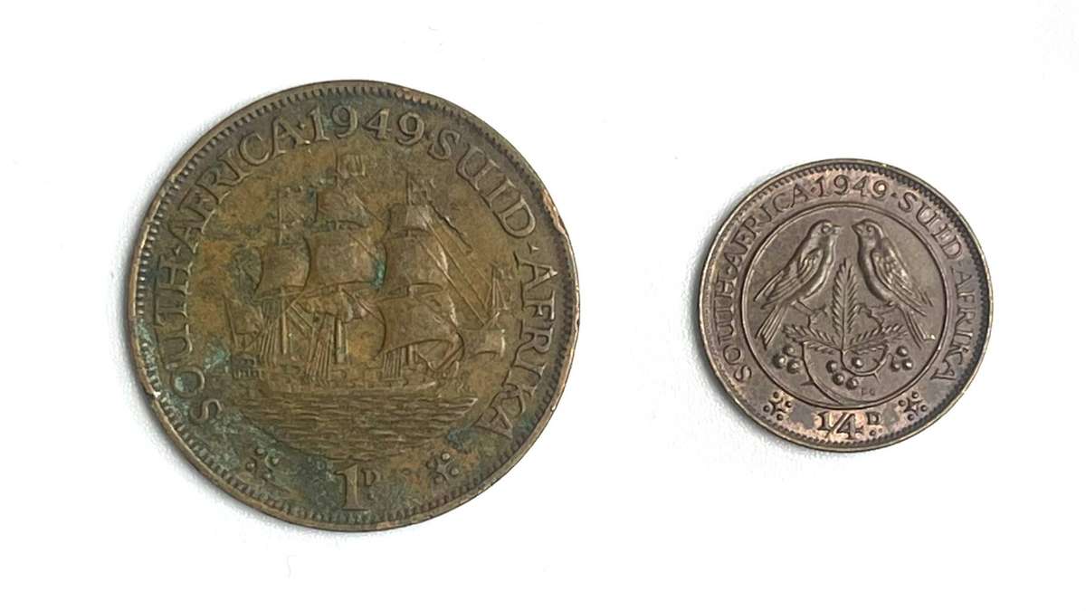 1949 UNION SA Penny & quarter-penny
