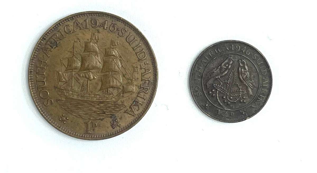 1946 UNION SA Penny & quarter-penny