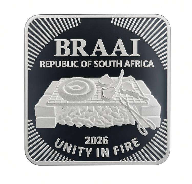 2026 1 Oz Silver Braai Broedjie (9999 Fine Silver) Get it While It's Hot!