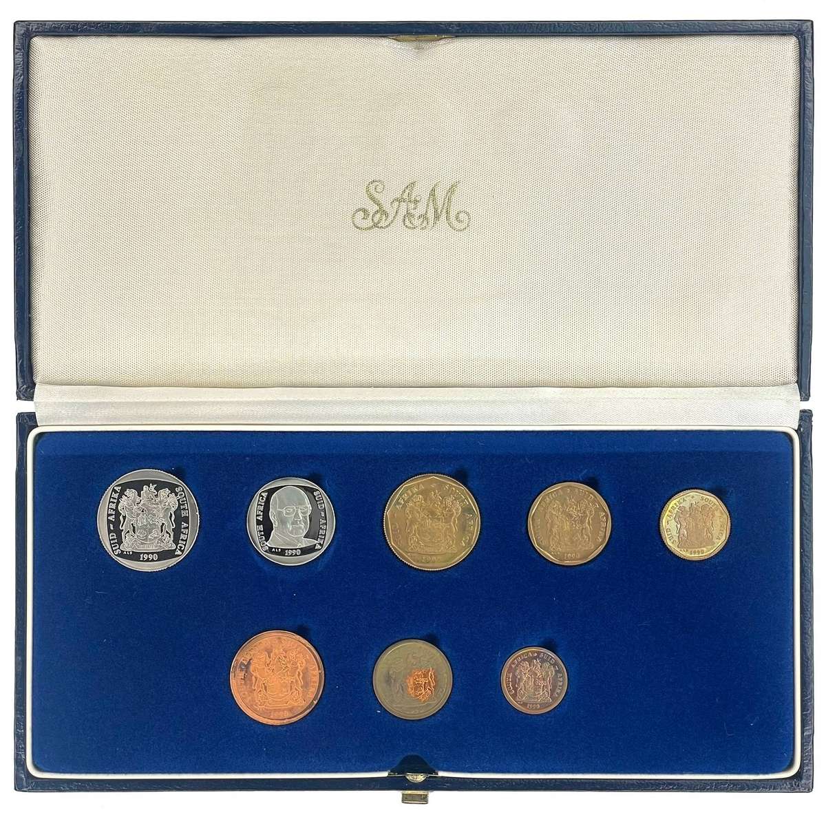 1990 South Africa Proof Coin Set **Mintage ONLY 10239**