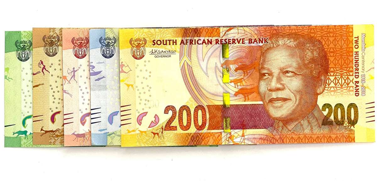 RSA L.Kganyago Mandela Centenary Set of Notes (Young Mandela)