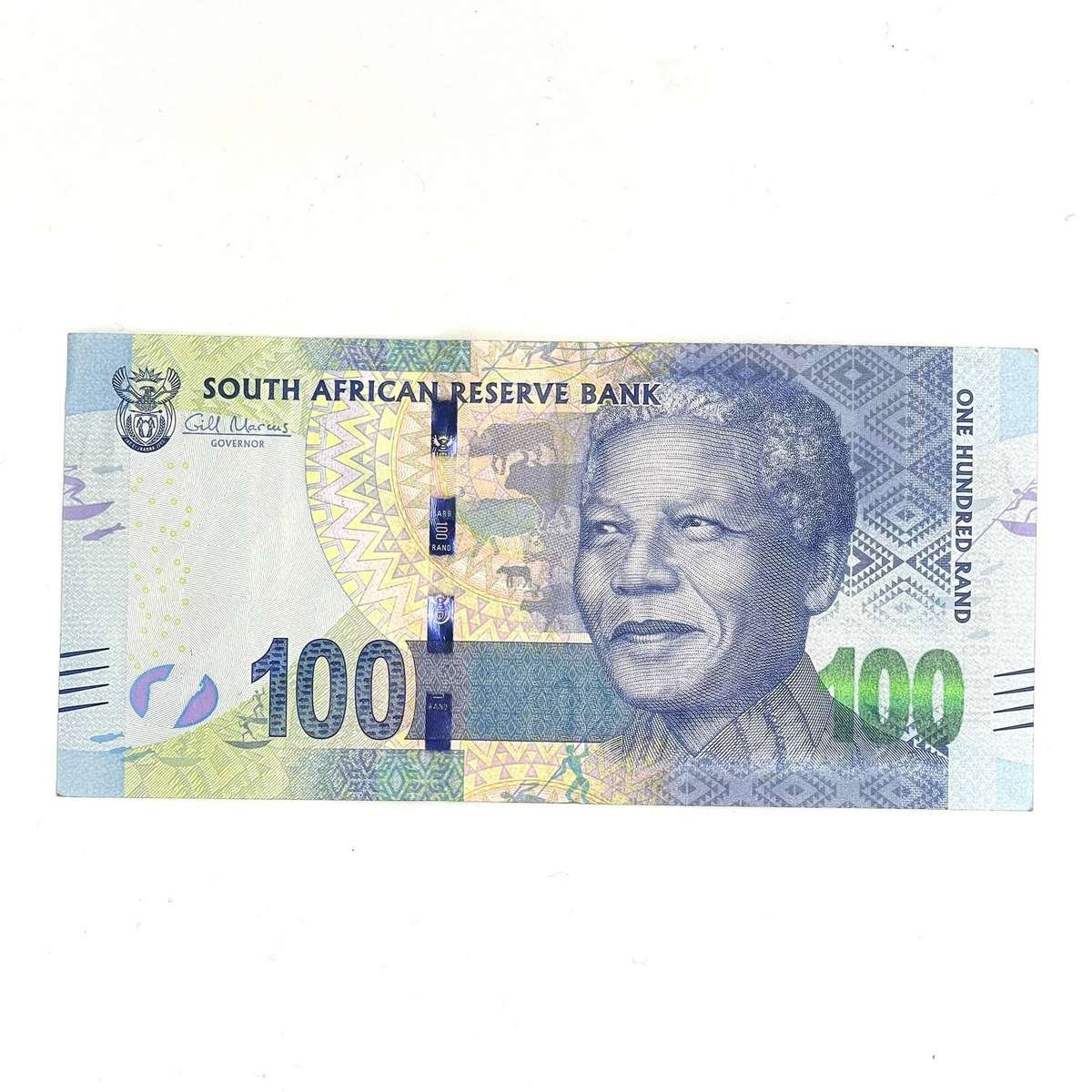 South Africa UNC R100 Gill Marcus Mandela / Buffalo Banknote