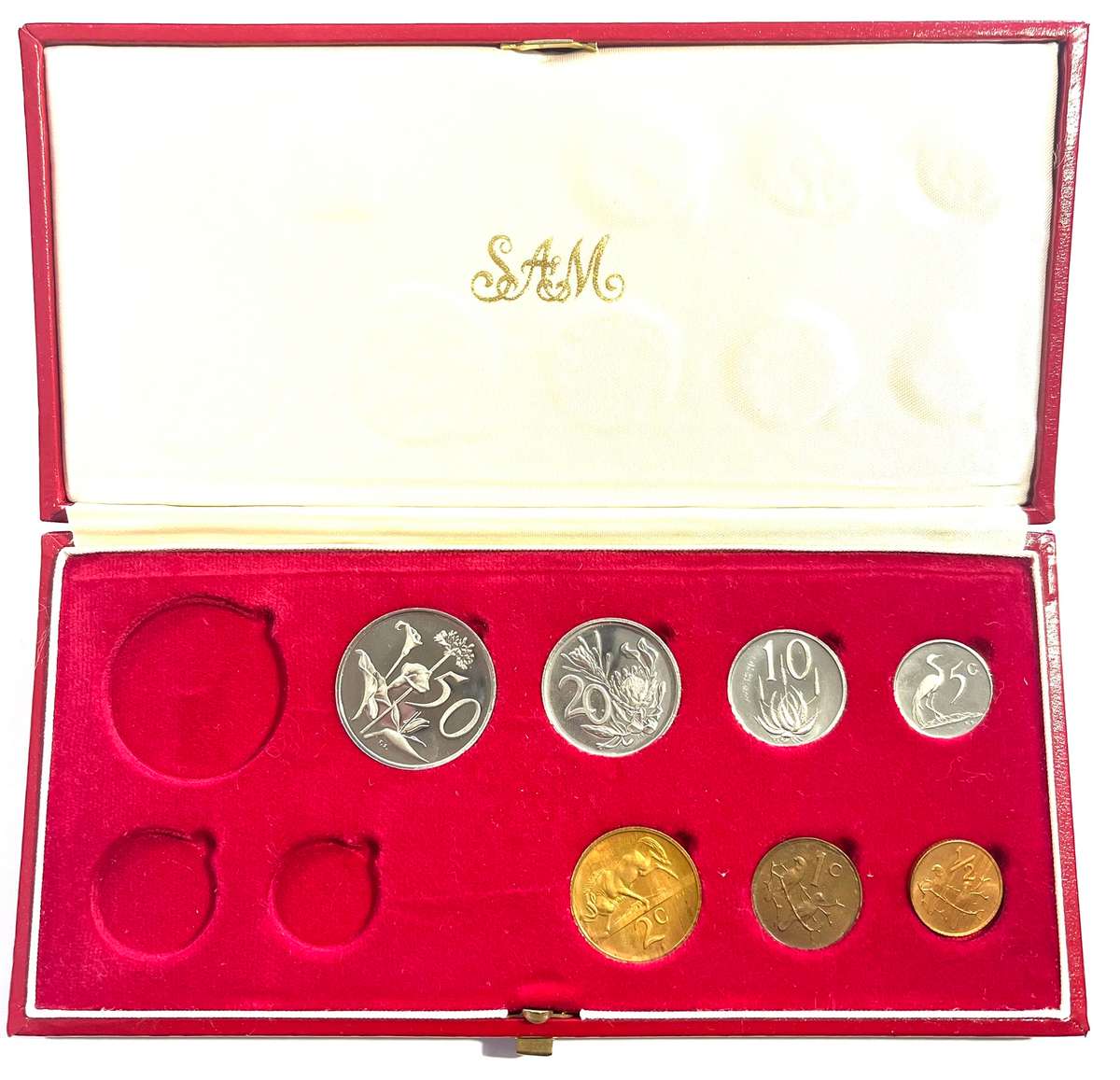 1978 Partial proof set, no gold, no silver R1