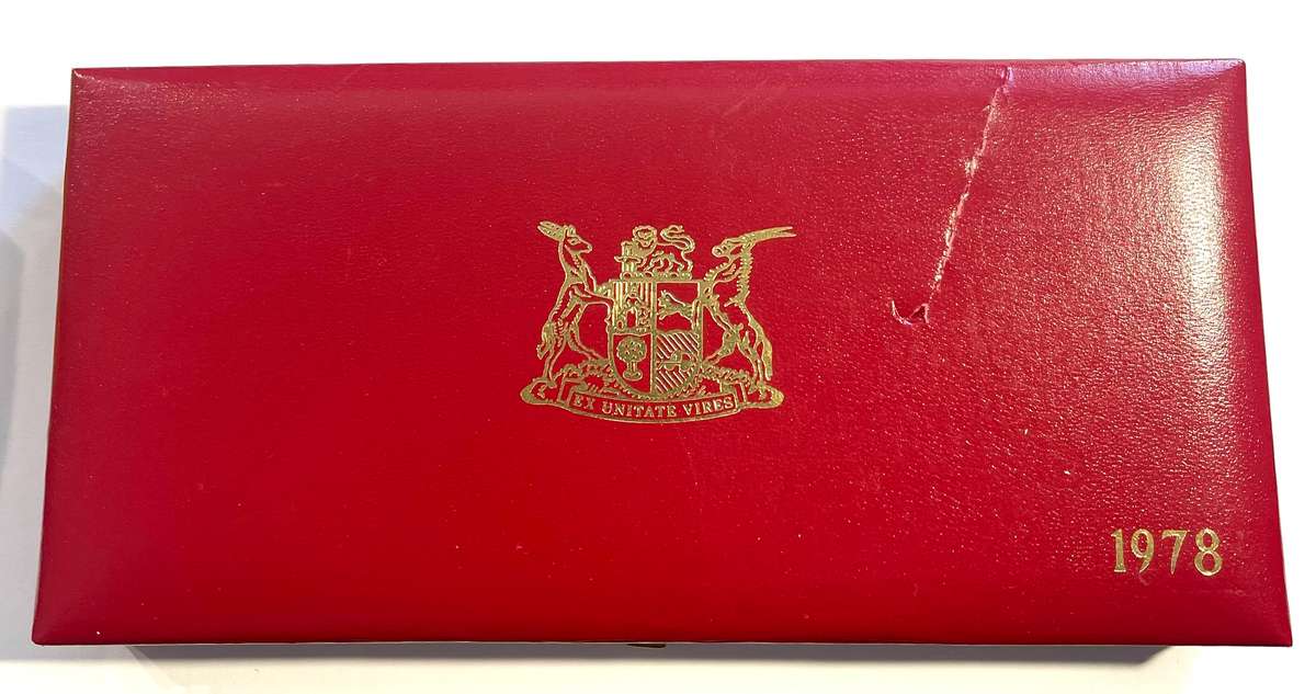 1978 Partial proof set, no gold, no silver R1