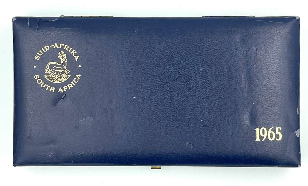 1965 South Africa Proof Coin Set in original mint box **Mintage ONLY 19889**