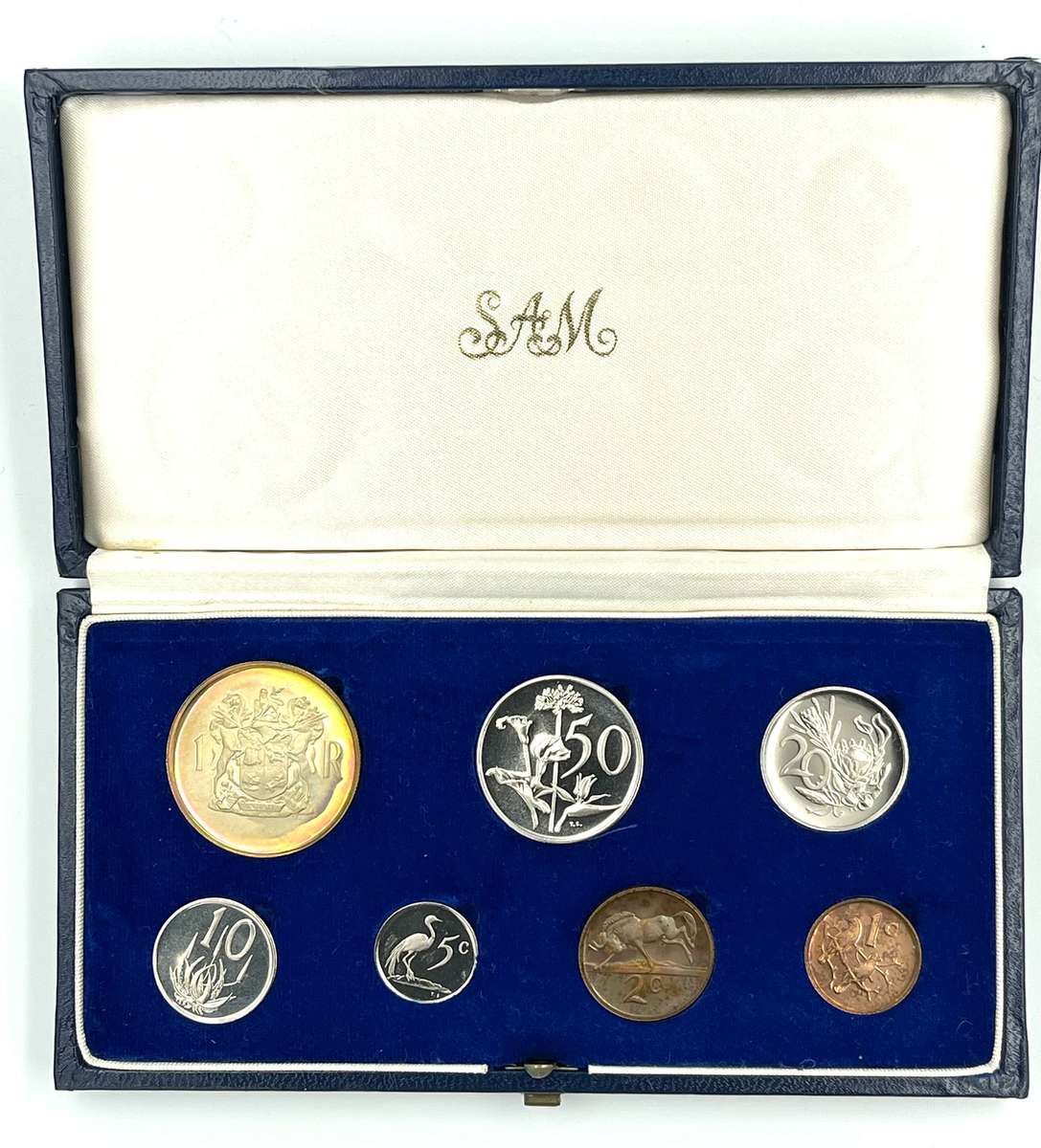 1969 South Africa Proof Coin Set in original mint box **Mintage ONLY 5000*