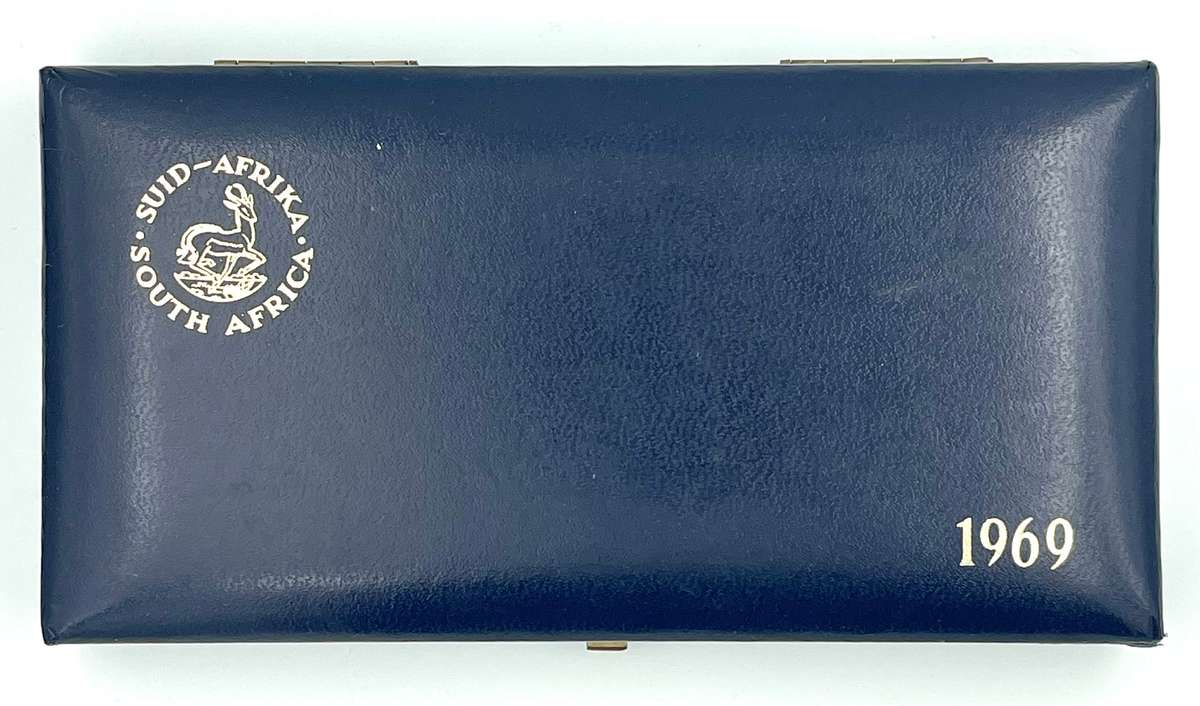 1969 South Africa Proof Coin Set in original mint box **Mintage ONLY 5000*