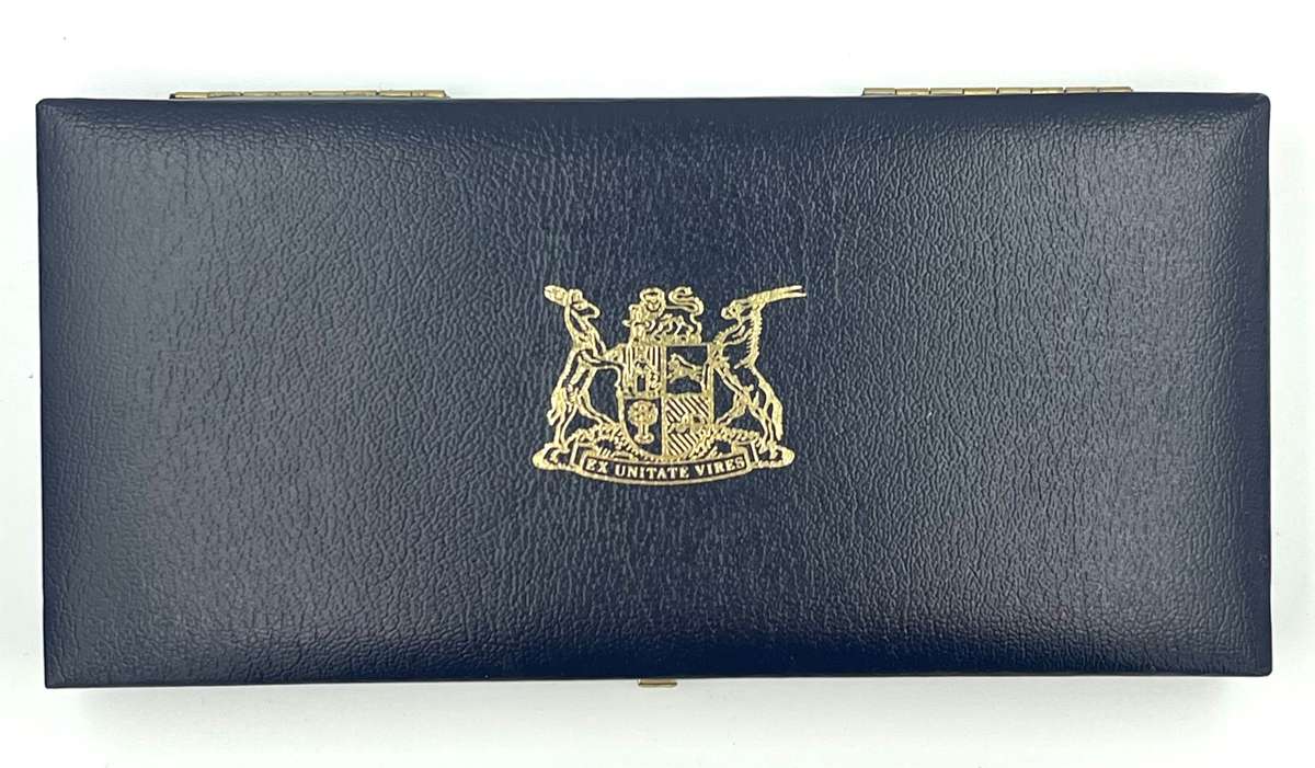 1985 South Africa Proof Coin Set in original mint box **Mintage ONLY 9859**