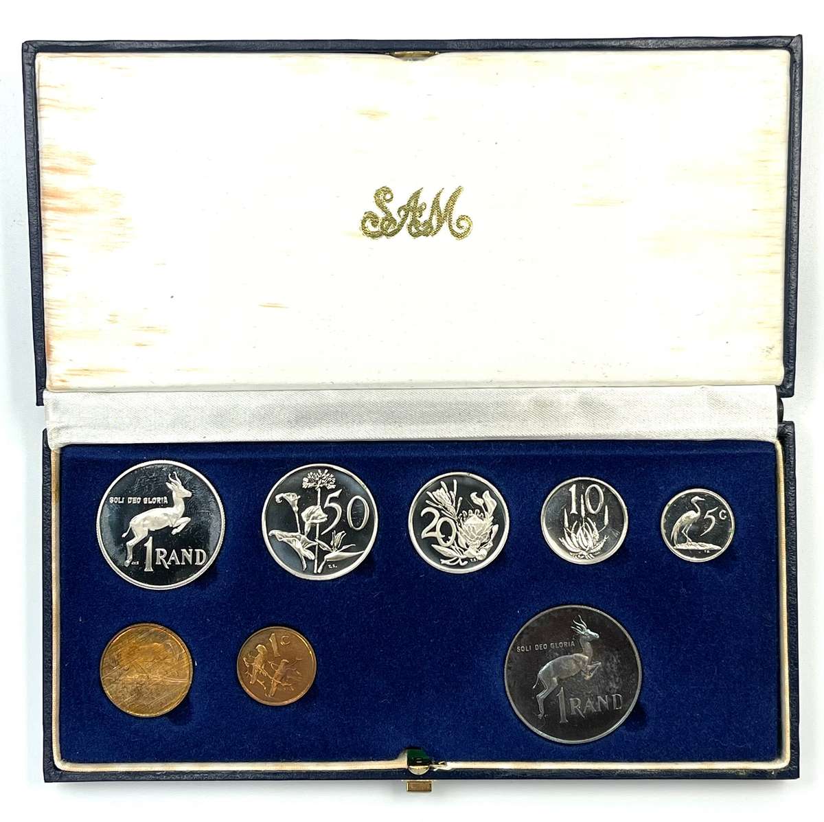1988 South Africa Proof Coin Set in original mint box **Mintage ONLY 7250**