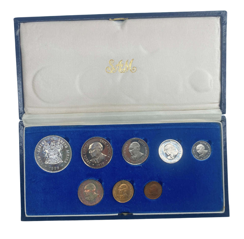 1979 South Africa Proof Coin Set in original mint box **Mintage ONLY 5000**