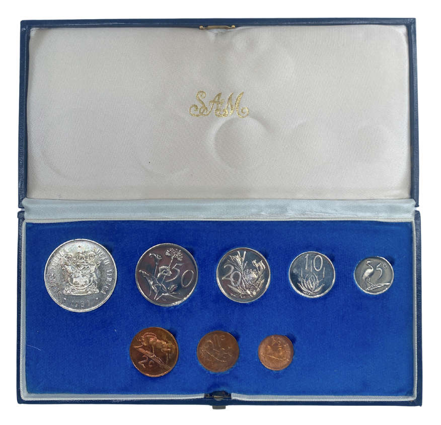1980 South Africa Proof Coin Set in original mint box **Mintage ONLY 5000**