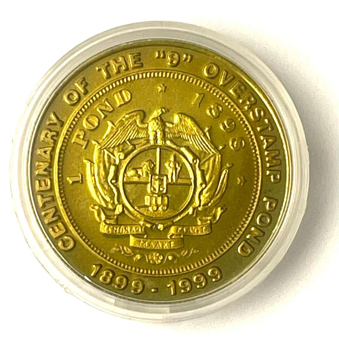 Commemorative Single 9 Overstamp Medallion