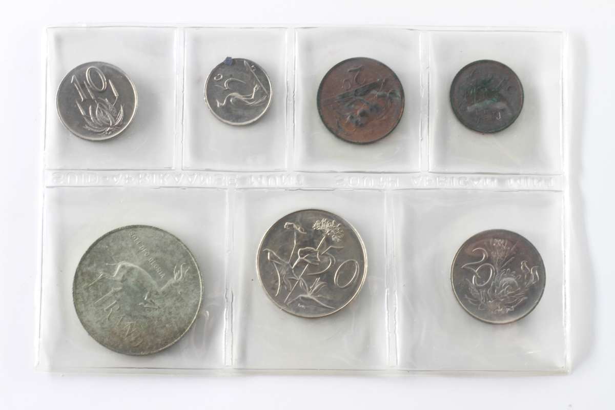 1968 Afrikaans Suid Africa (UNC) Uncirculated Mint Pack Set (Silver R1) * **Mintage ONLY 20,100**