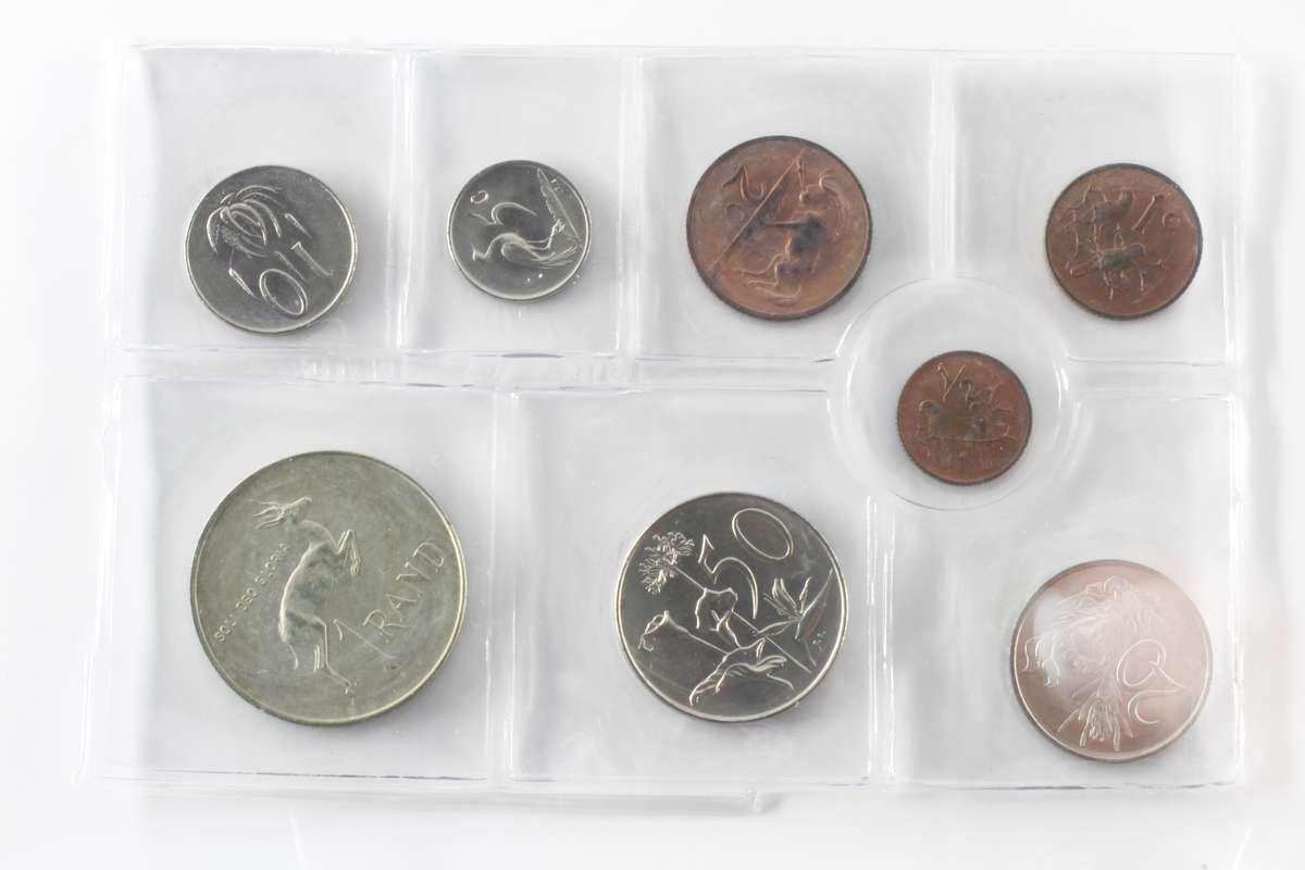 1970 South Africa (UNC) Uncirculated Mint Pack Set (Silver R1)* **Mintage ONLY 20,000**
