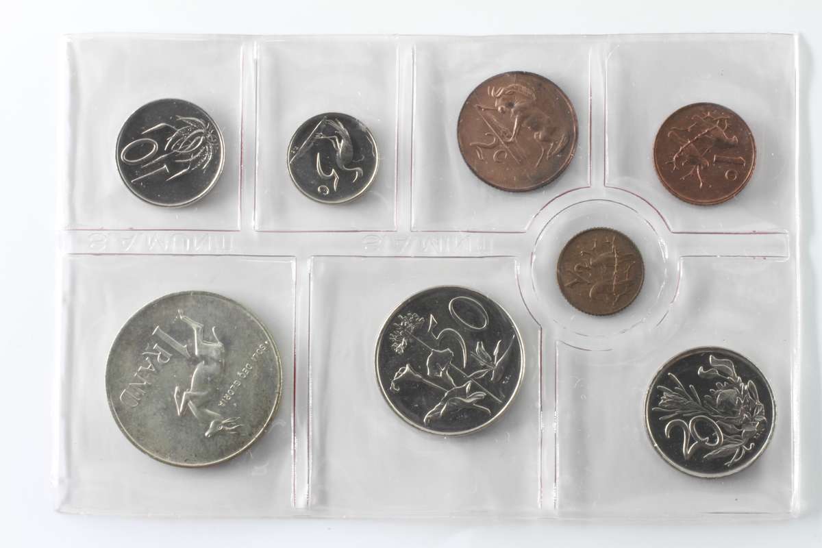 1976 South Africa (UNC) Uncirculated Mint Pack Set (Silver R1)* **Mintage ONLY 20,000**
