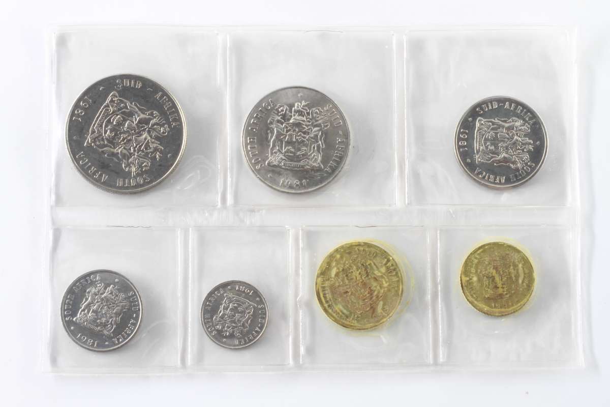 1981 South Africa (UNC) Uncirculated Mint Pack Set * **Mintage ONLY 10,000**