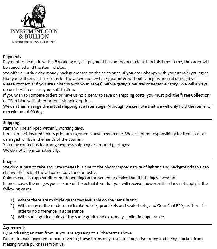 1947 South Africa Proof Coin Set in original mint box **Mintage ONLY 2600*