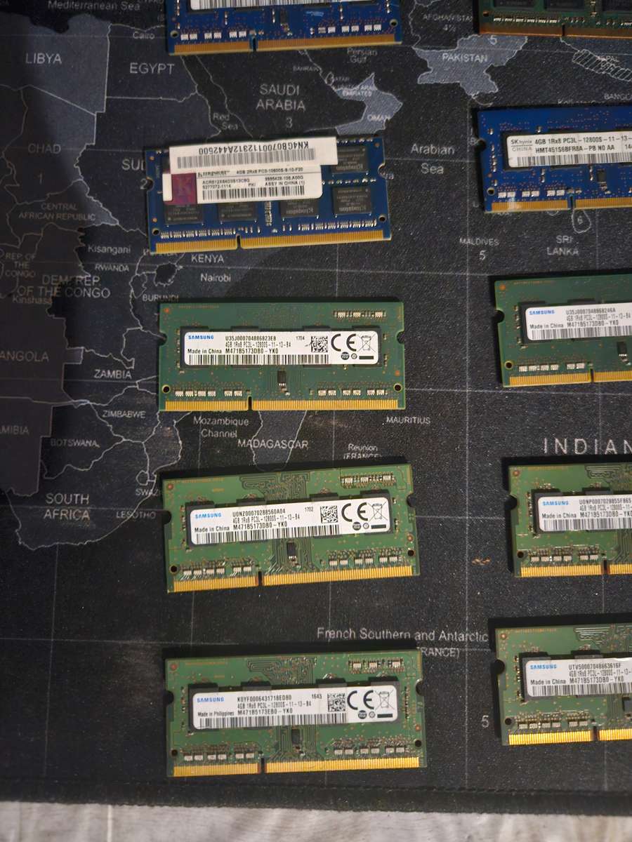 Lot of ddr3 laptop ram 4gb