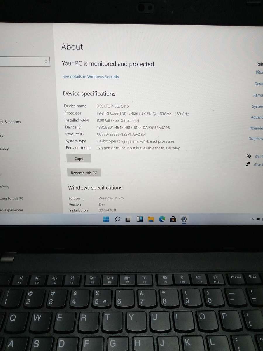 Lenovo ideapad L490 I5 8th gen laptop.