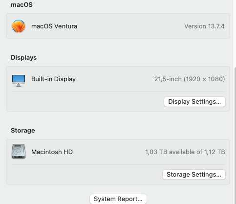 21.5-inch Core i5 iMac (Late 2013) in immaculate origal condition