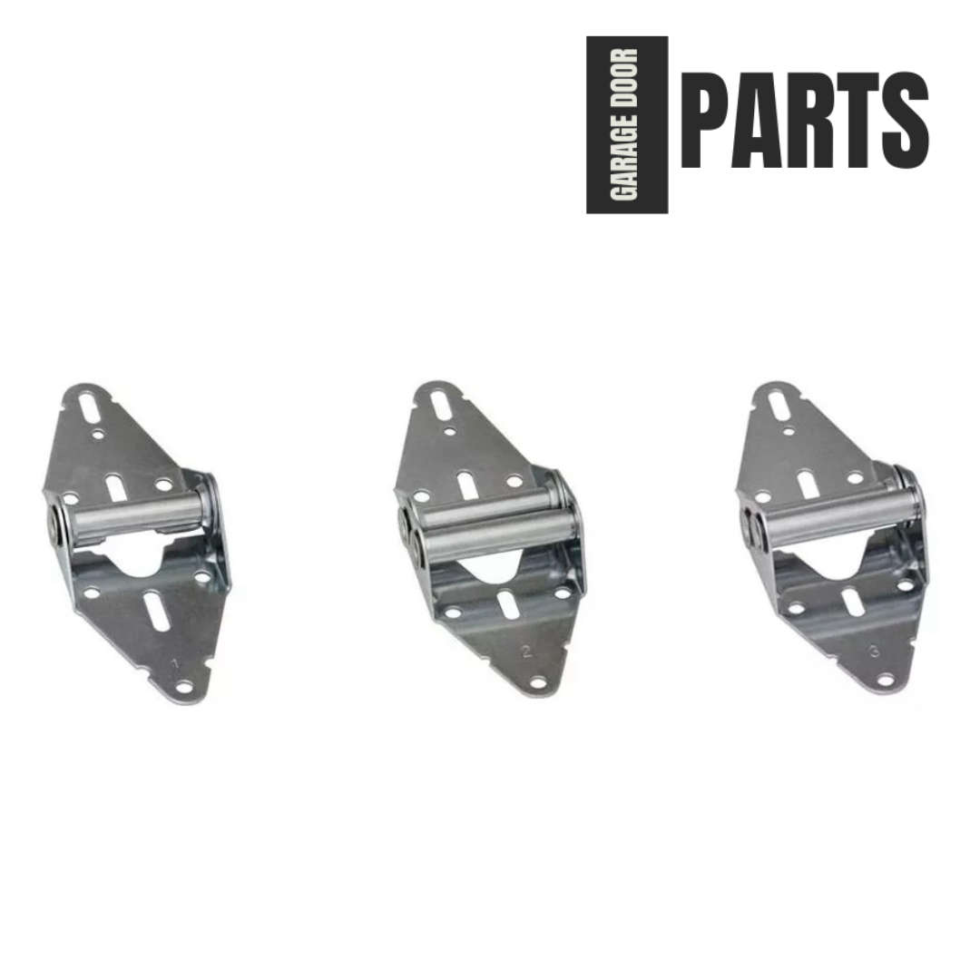 Sectional Garage Door Steel Hinge Combo - Hinge 1 | Hinge 2 | Hinge 3 (3 Pack)