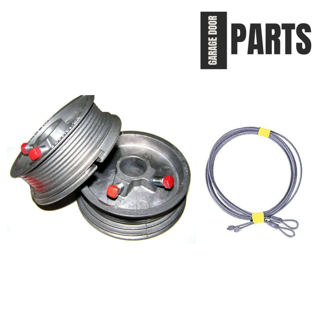 Sectional Garage Door Cable Drums + Torsion Cable Combo (Caravan Height)