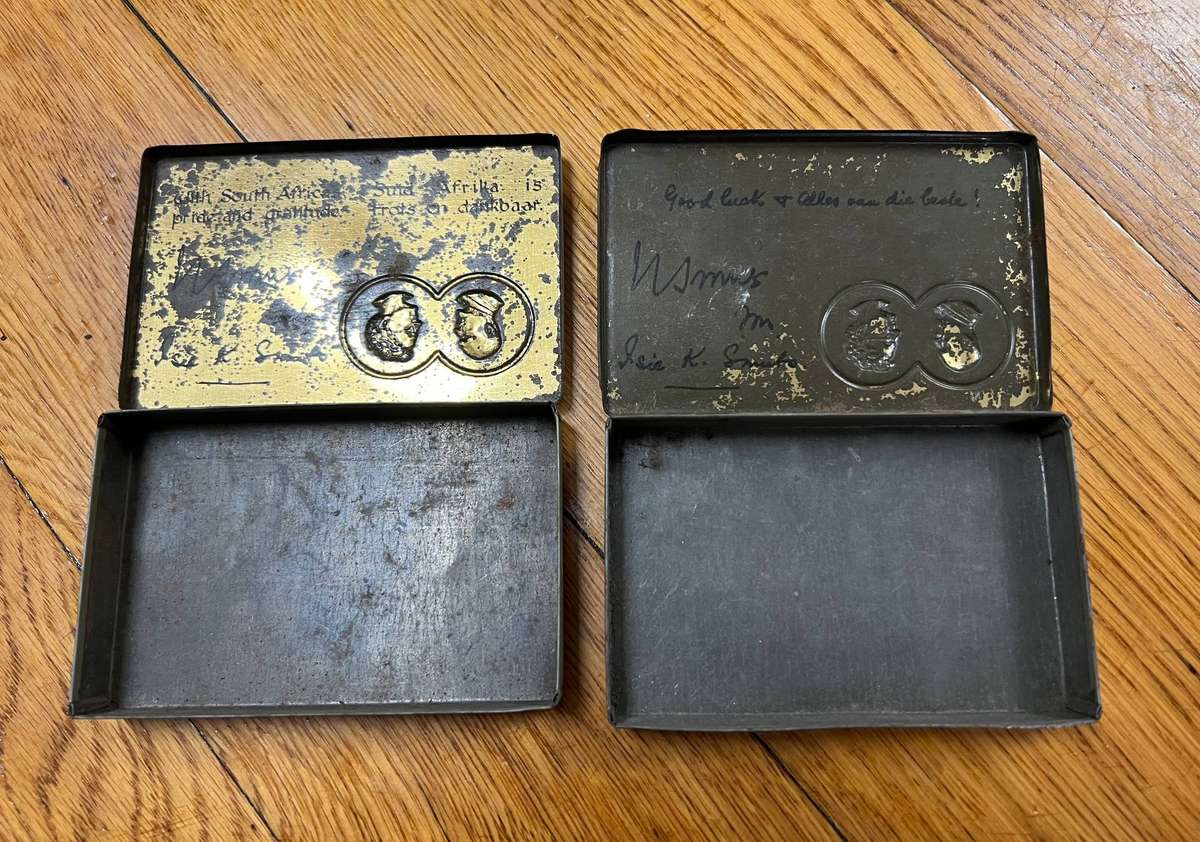 WW2 cigarette tins 1941 & 1943